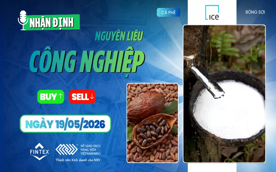 NHẬN ĐỊNH NGUYÊN LIỆU - CÔNG NGHIỆP NGÀY 19/05/2026